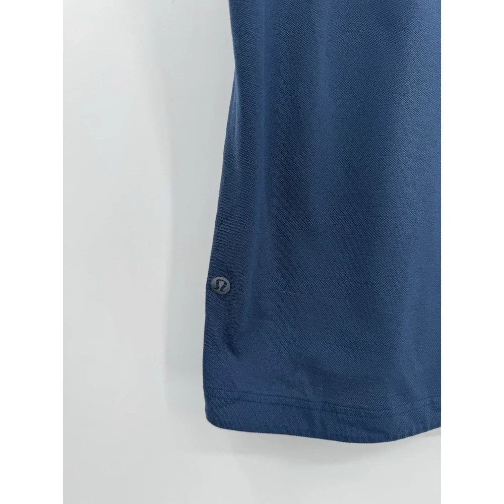 Lululemon Relaxed Fit Mineral Blue Short‎ Sleeve Activewear Shirt XXL